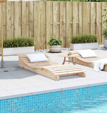 VidaXL Ligbed 205x80x31,5 cm massief grenenhout