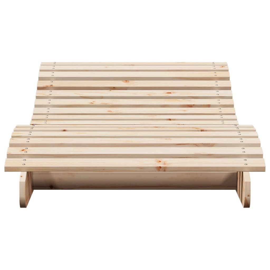 VidaXL Ligbed 205x80x31,5 cm massief grenenhout