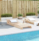 VidaXL Ligbed 205x70x31,5 cm massief grenenhout