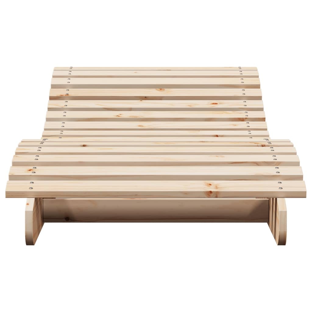 VidaXL Ligbed 205x70x31,5 cm massief grenenhout