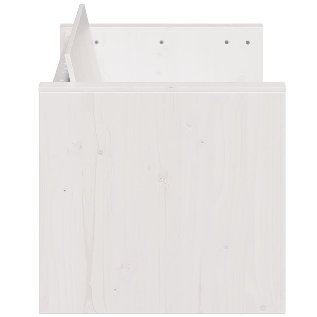 vidaXL Tuinbank 3-zits 189x60x62 cm massief grenenhout wit