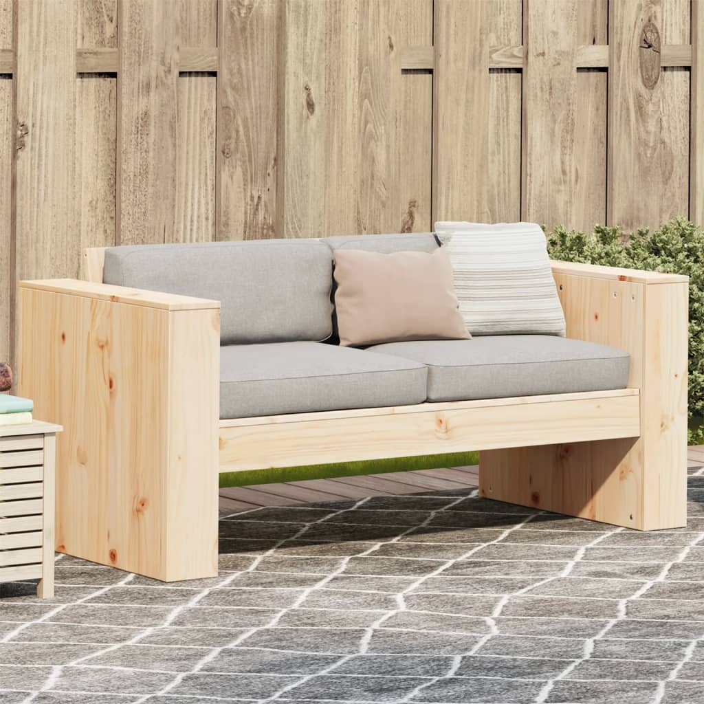VidaXL Tuinbank 2-zits 134x60x62 cm massief grenenhout