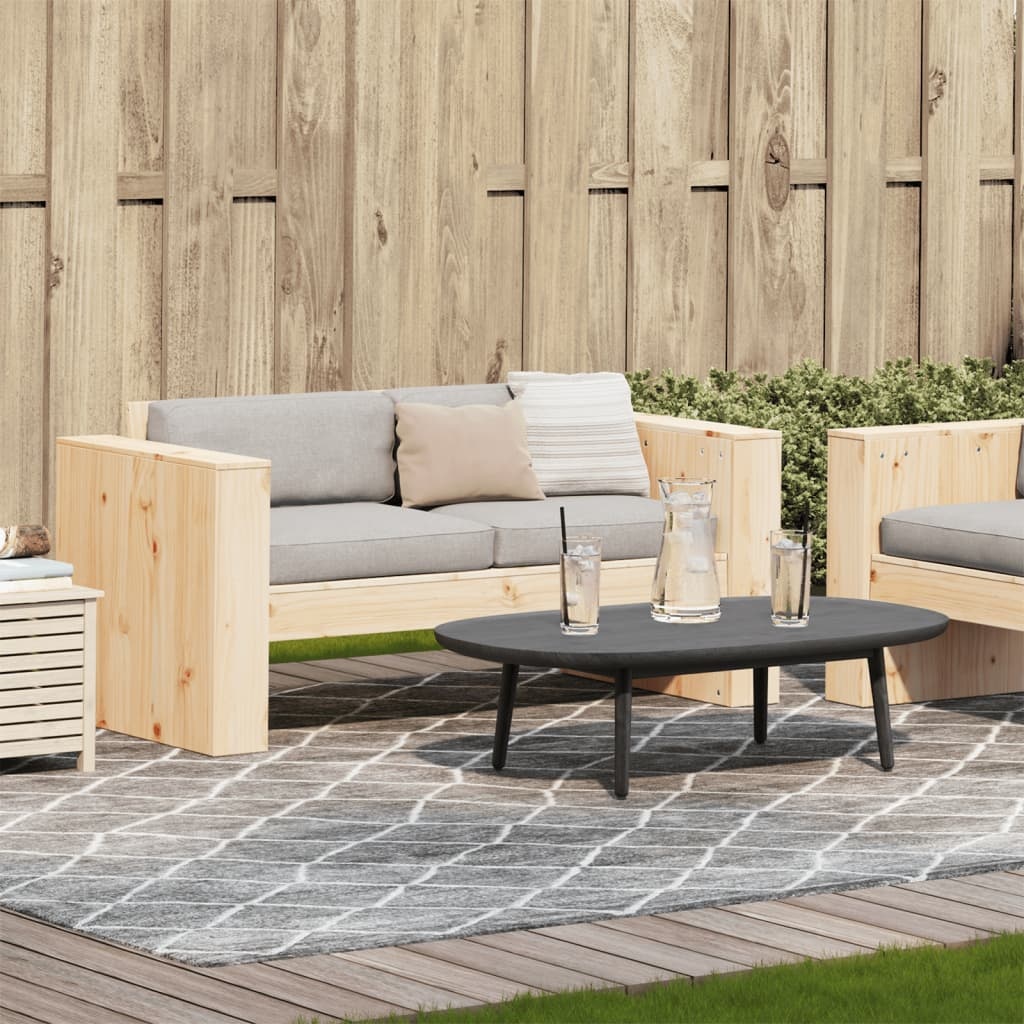 VidaXL Tuinbank 2-zits 134x60x62 cm massief grenenhout