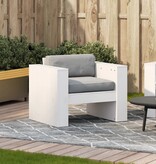 VidaXL Tuinbank 79x60x62 cm massief grenenhout wit