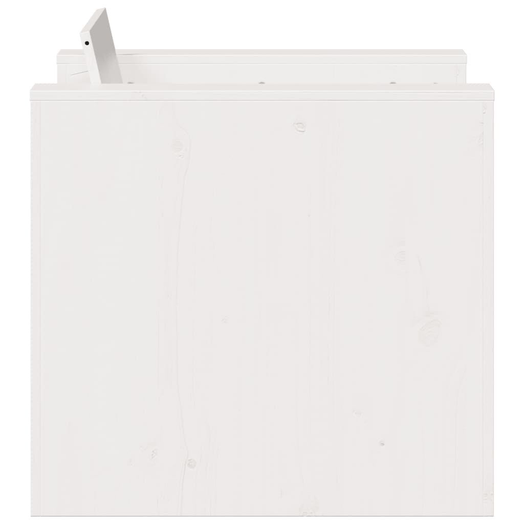 VidaXL Tuinbank 79x60x62 cm massief grenenhout wit