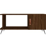 VidaXL Salontafel 90x50x40 cm bewerkt hout bruin eikenkleur