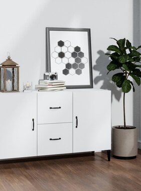 VidaXL Dressoir 100x36x60 cm bewerkt hout wit