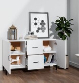 VidaXL Dressoir 100x36x60 cm bewerkt hout wit