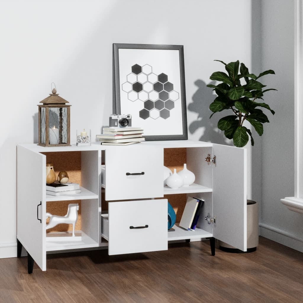 VidaXL Dressoir 100x36x60 cm bewerkt hout wit