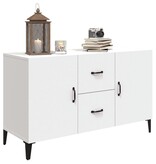 VidaXL Dressoir 100x36x60 cm bewerkt hout wit