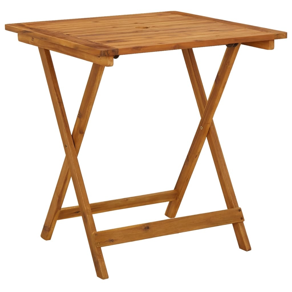 VidaXL Tuintafel inklapbaar 70x70x75 cm massief acaciahout