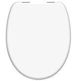 vidaXL Toiletbril met soft-close WHITE duroplast