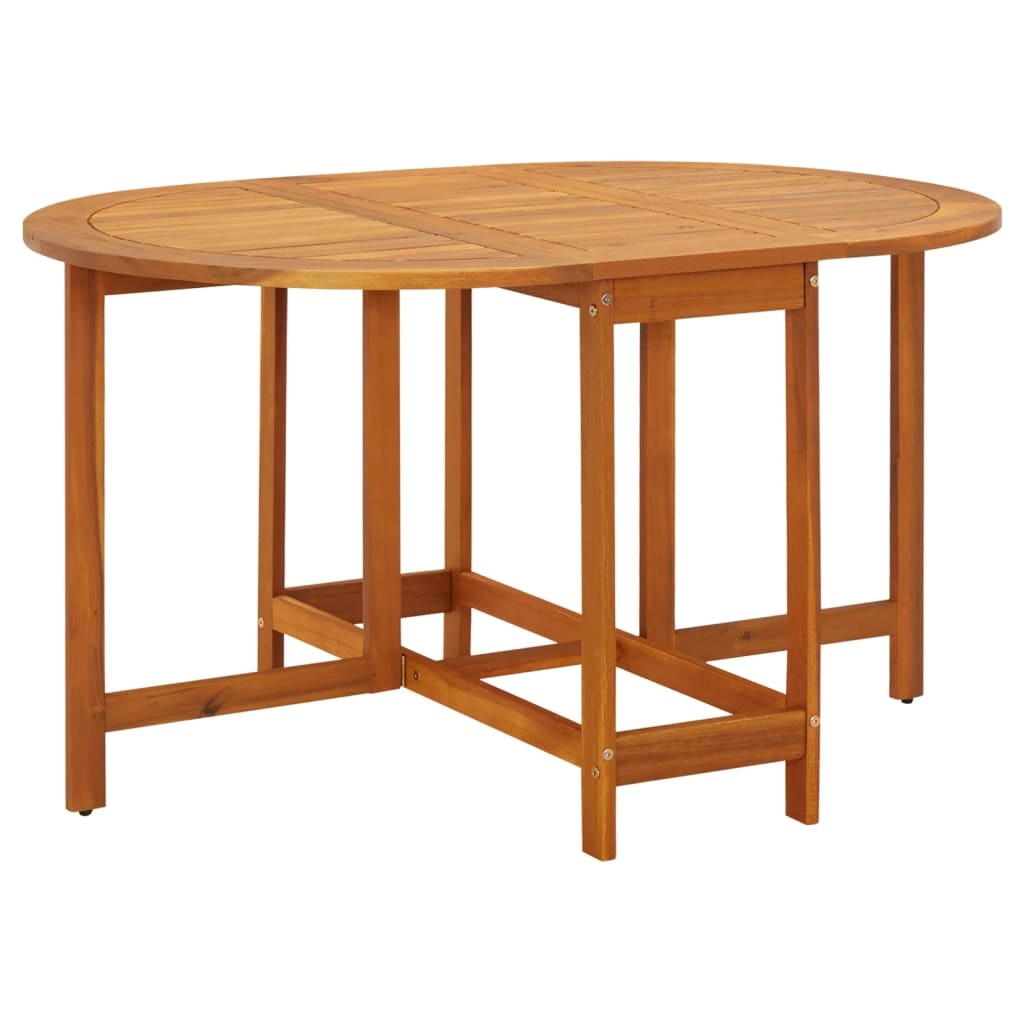 VidaXL Tuintafel 130x90x72 cm massief acaciahout