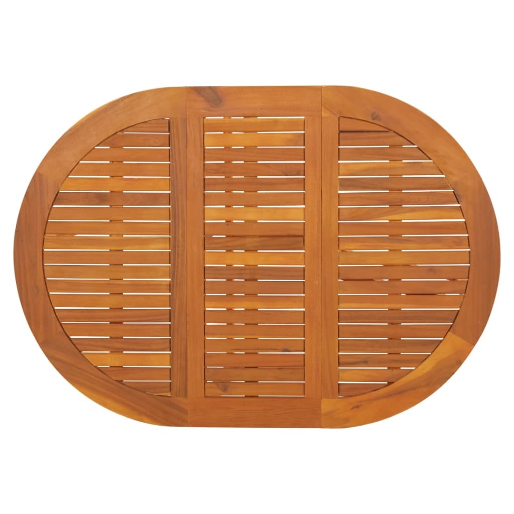 VidaXL Tuintafel 130x90x72 cm massief acaciahout