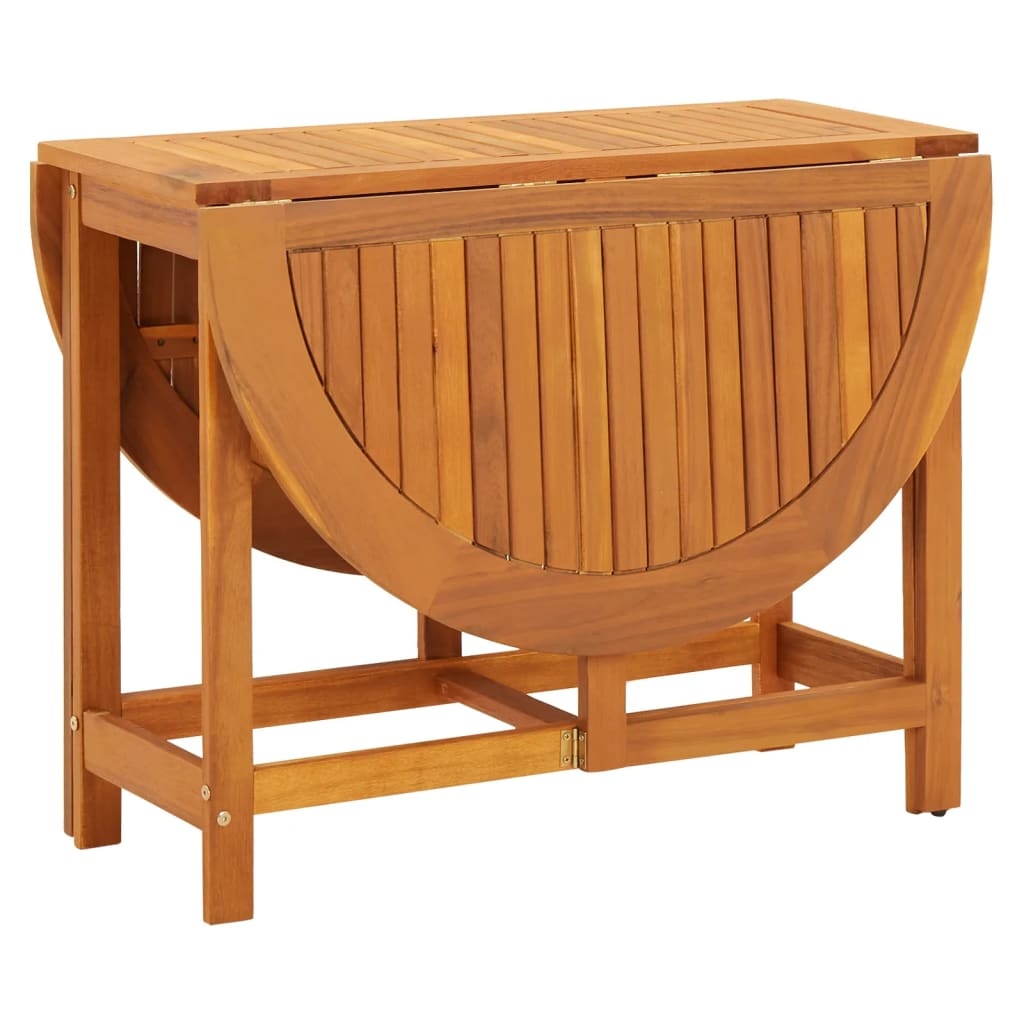 VidaXL Tuintafel 130x90x72 cm massief acaciahout