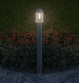 vidaXL Cilindervormige RVS LED tuinlamp