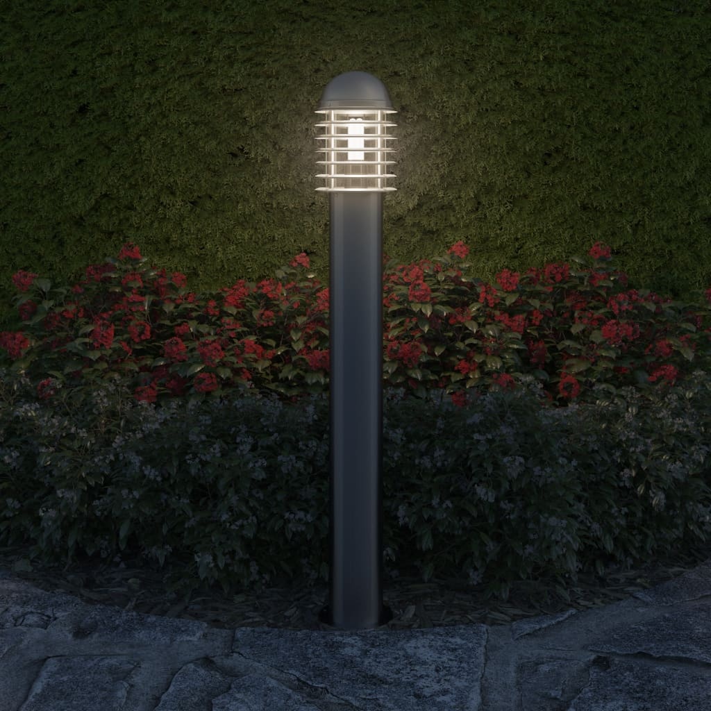 vidaXL Cilindervormige RVS LED tuinlamp