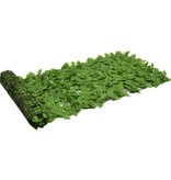 vidaXL Balkonscherm met groene bladeren 200x75 cm