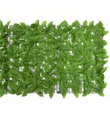 vidaXL Balkonscherm met groene bladeren 200x75 cm