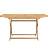 vidaXL Tuintafel inklapbaar 160x85x75 cm massief acaciahout