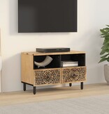 vidaXL Tv-meubel 70x33x46 cm massief mangohout