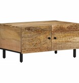 vidaXL Salontafel 80x50x40 cm massief mangohout