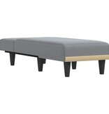 vidaXL Chaise longue stof lichtgrijs