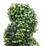 vidaXL Kunstplant met pot buxus spiraal 89 cm groen