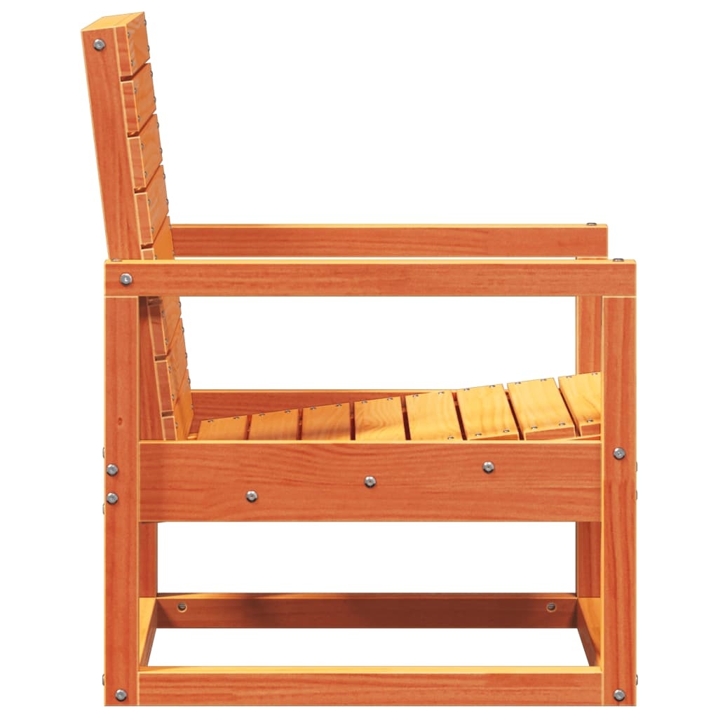 VidaXL 3-delige Loungeset massief grenenhout wasbruin