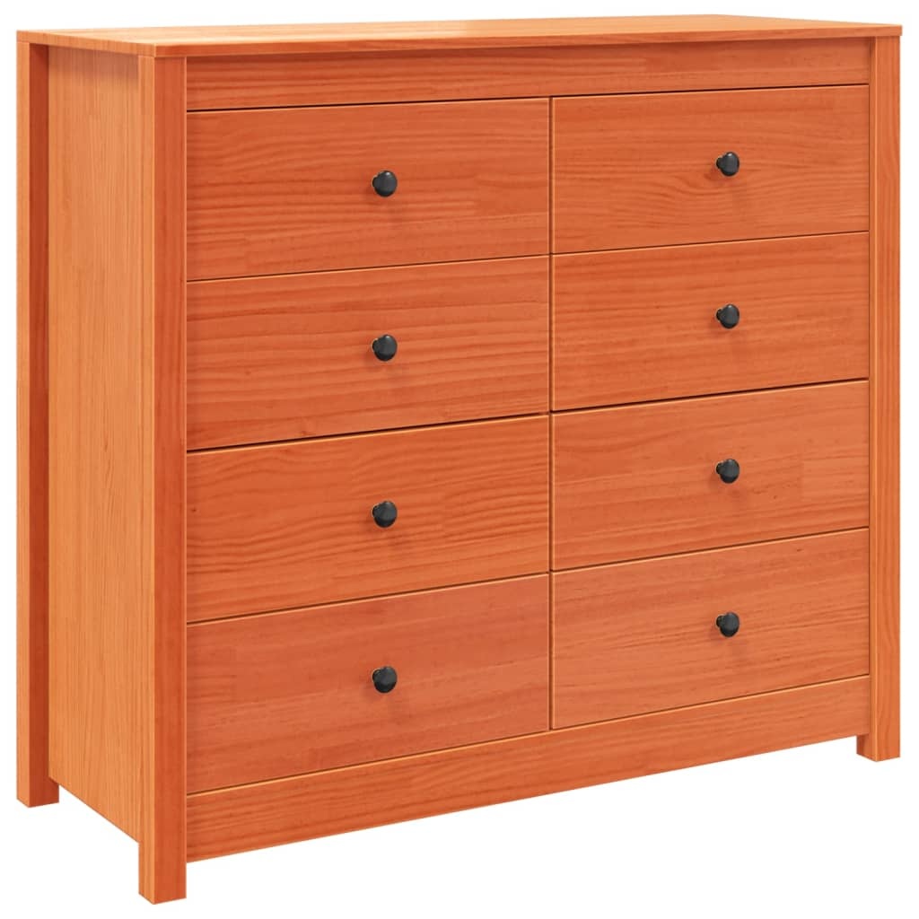 VidaXL Dressoir 100x40x90 cm massief grenenhout wasbruin