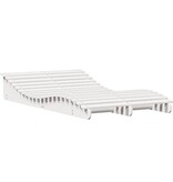 VidaXL Ligbed 205x110x31,5 cm massief grenenhout wit