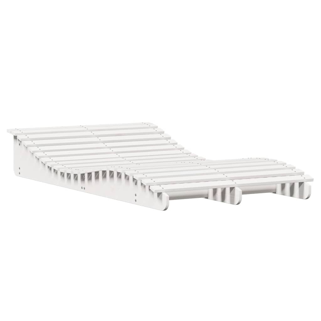 VidaXL Ligbed 205x110x31,5 cm massief grenenhout wit