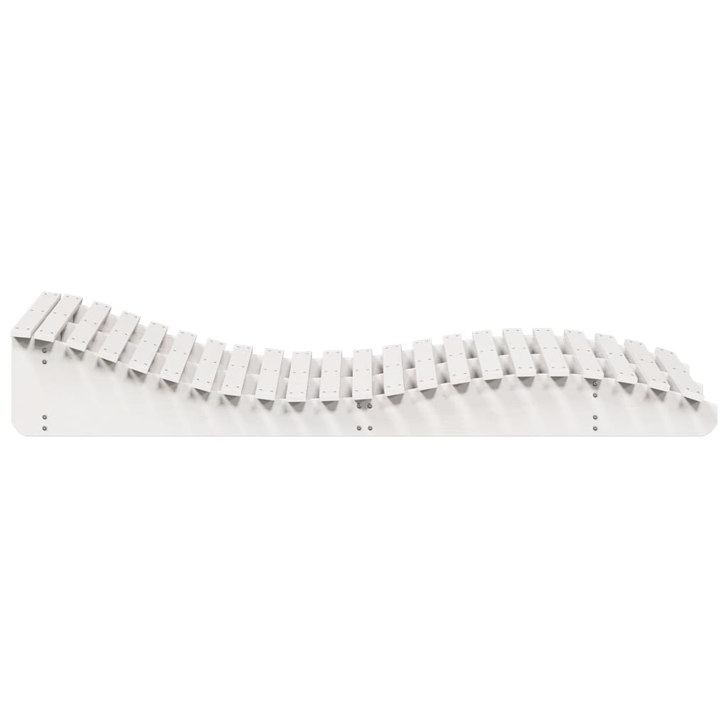 VidaXL Ligbed 205x110x31,5 cm massief grenenhout wit