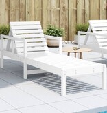 VidaXL Ligstoel 199,5x62x55 cm massief grenenhout wit