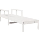 VidaXL Ligstoel 199,5x62x55 cm massief grenenhout wit