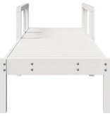 VidaXL Ligstoel 199,5x62x55 cm massief grenenhout wit
