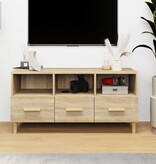 vidaXL Tv-meubel 102x36x50 cm bewerkt hout sonoma eikenkleurig