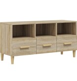 vidaXL Tv-meubel 102x36x50 cm bewerkt hout sonoma eikenkleurig