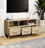 vidaXL Tv-meubel 102x36x50 cm bewerkt hout sonoma eikenkleurig