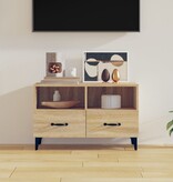 vidaXL Tv-meubel 80x36x50 cm bewerkt hout sonoma eiken