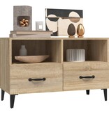 VidaXL Tv-meubel 80x36x50 cm bewerkt hout sonoma eiken
