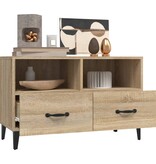 VidaXL Tv-meubel 80x36x50 cm bewerkt hout sonoma eiken