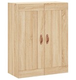 vidaXL Wandkast 69,5x34x90 cm bewerkt hout sonoma eikenkleurig