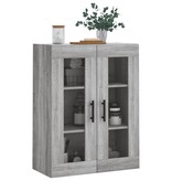 VidaXL Hangkast 69,5x34x90 cm grijs sonoma eikenkleurig