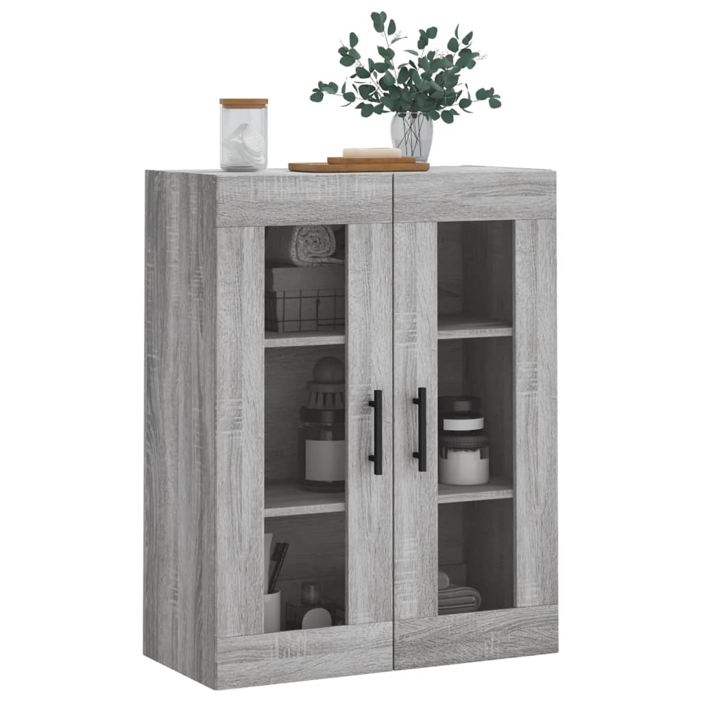 VidaXL Hangkast 69,5x34x90 cm grijs sonoma eikenkleurig