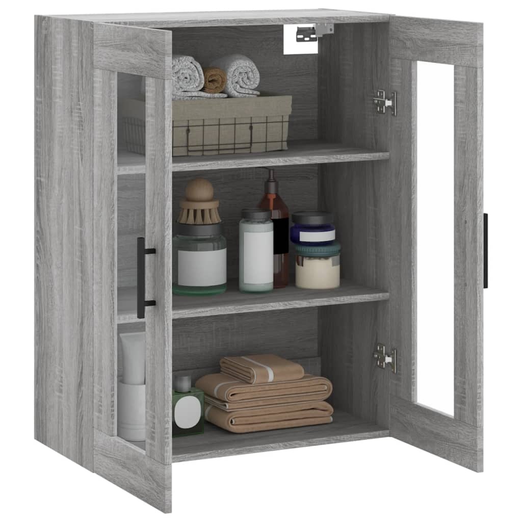 VidaXL Hangkast 69,5x34x90 cm grijs sonoma eikenkleurig