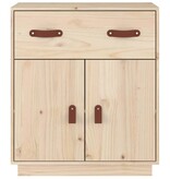 VidaXL Dressoir 65,5x40x75 cm massief grenenhout