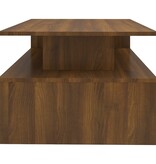 vidaXL Salontafel 90x60x42,5 cm bewerkt hout bruineikenkleurig