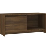vidaXL Tv-meubel 90x35x40 cm bewerkt hout bruin eikenkleur