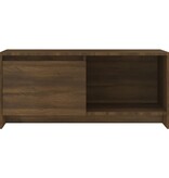 vidaXL Tv-meubel 90x35x40 cm bewerkt hout bruin eikenkleur